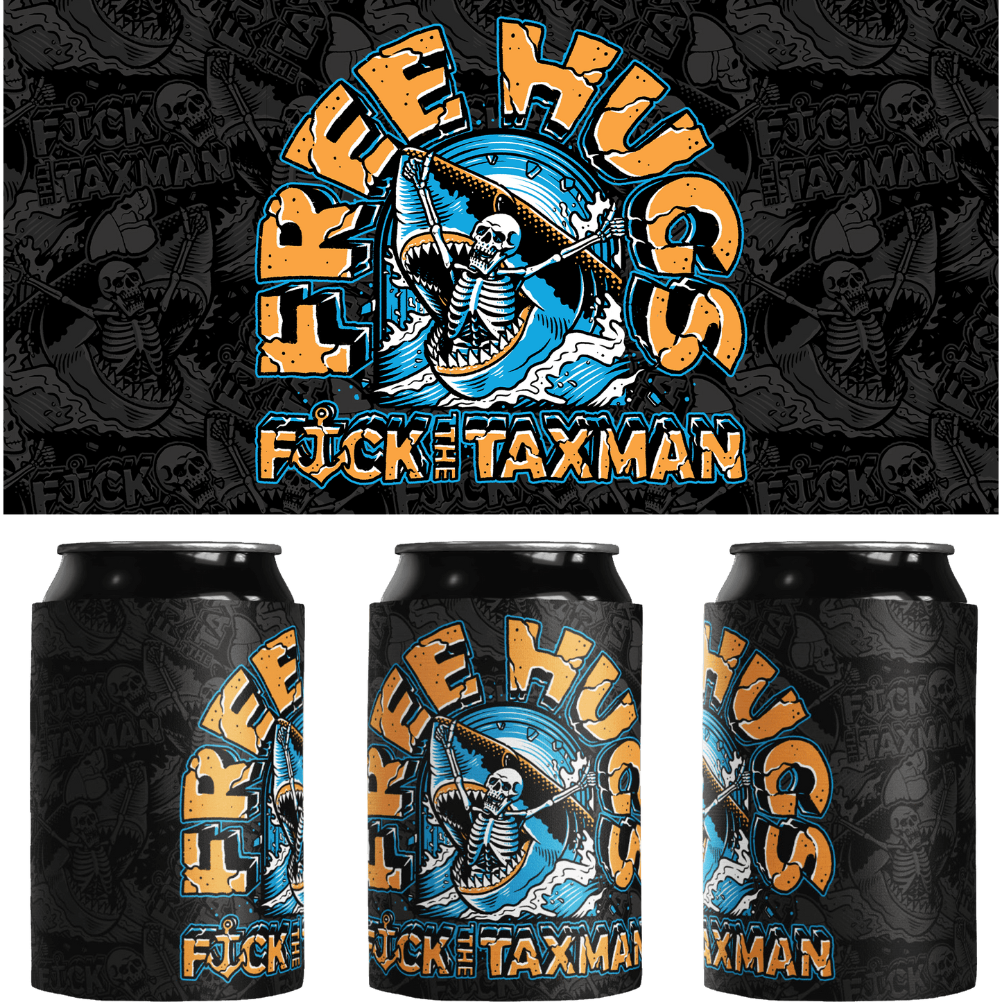 FREE HUGS 2.0 Stubby Cooler