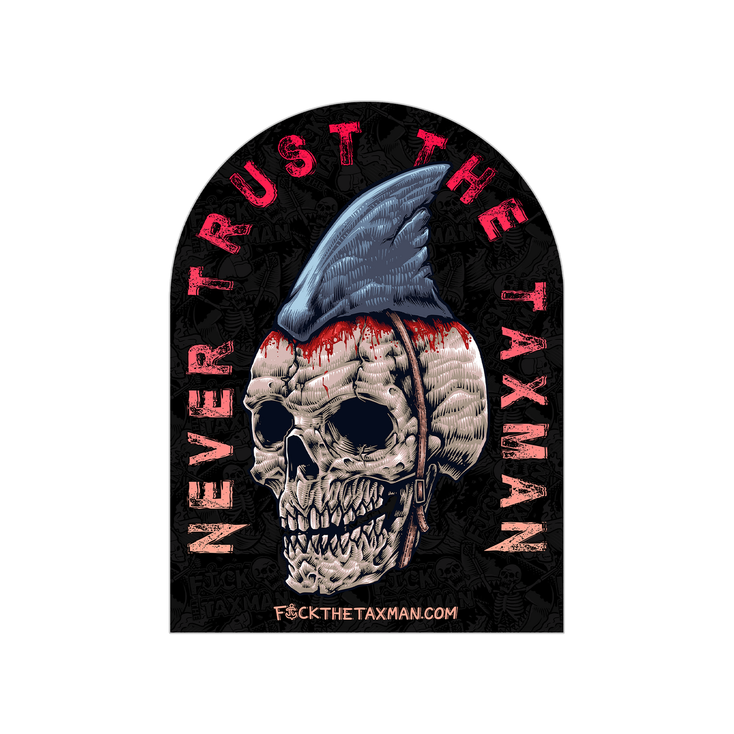NEVER TRUST Sticker