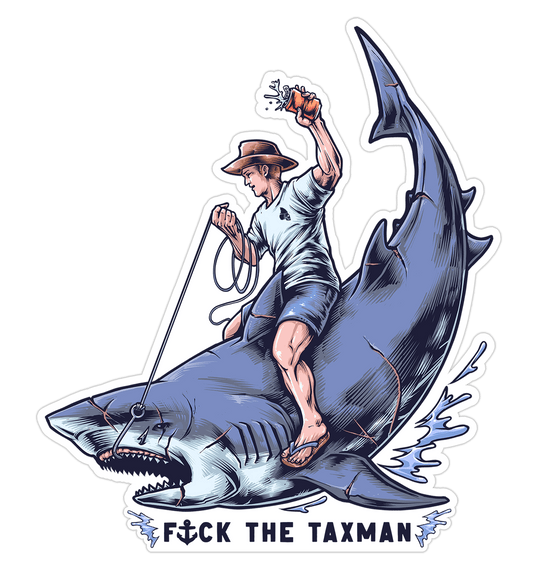 SHARK COWBOY Sticker