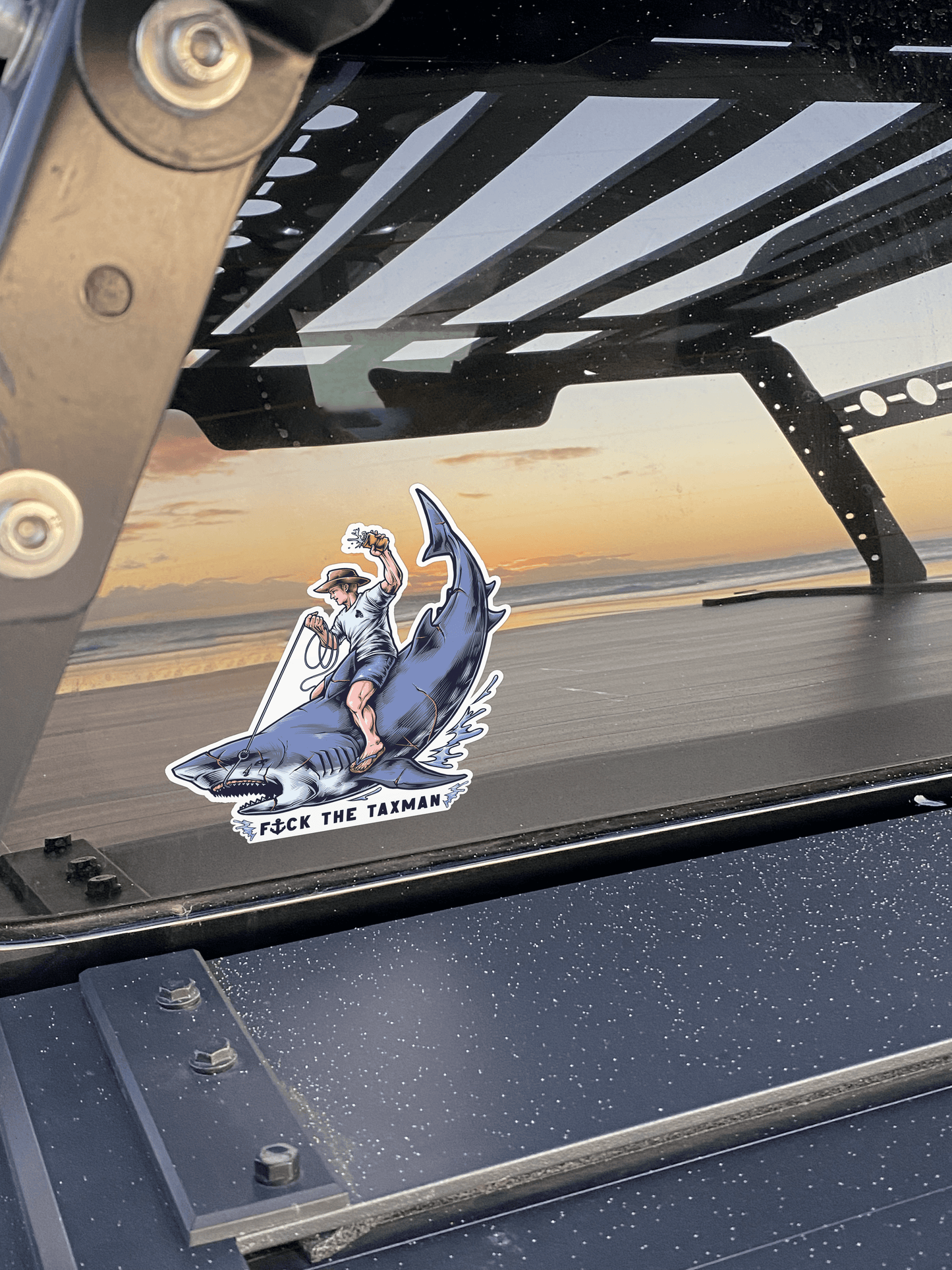 SHARK COWBOY Sticker