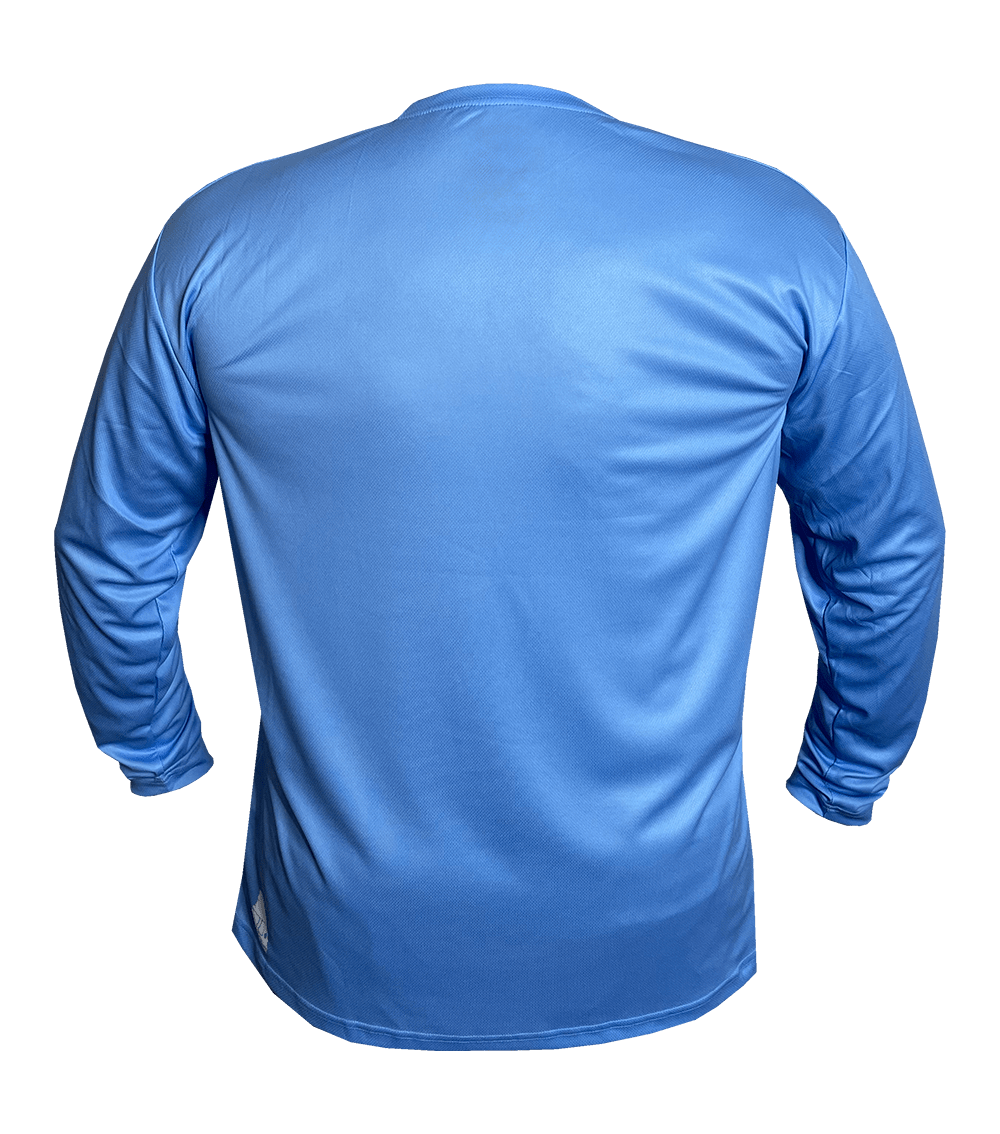 LOGO Long Sleeve Fishing Shirt BLUE