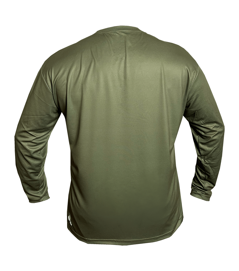 LOGO Long Sleeve Fishing Shirt GREEN