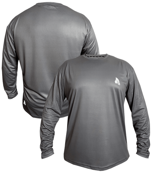 LOGO Long Sleeve Fishing Shirt GREY