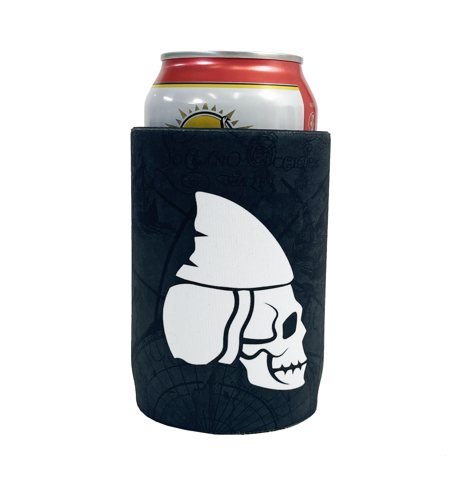 FTTM Stubby Cooler. Koozie. Skull Shark fin logo