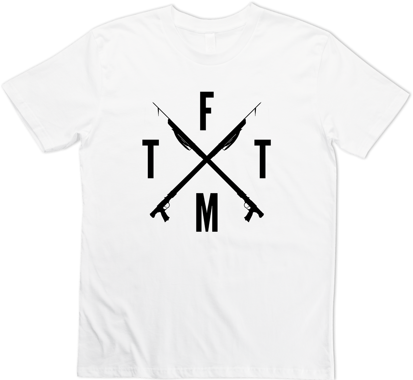 Spearfishing T-shirt White. Spearguns