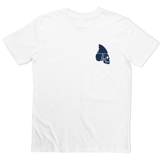 FTTM F*ck the taxman skull shark fin logo white t-shirt