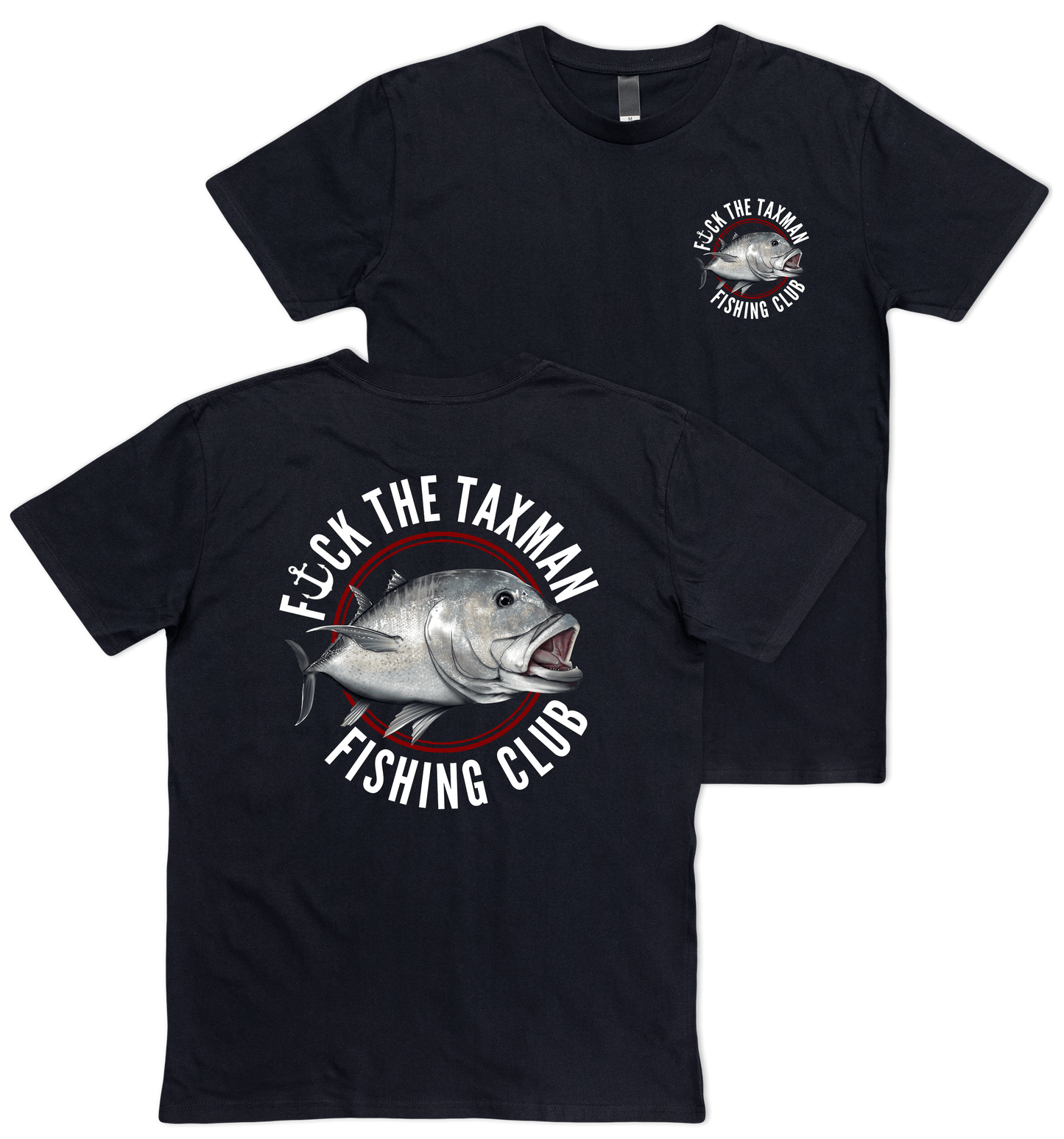 Giant Trevally Fishing T-shirt Black