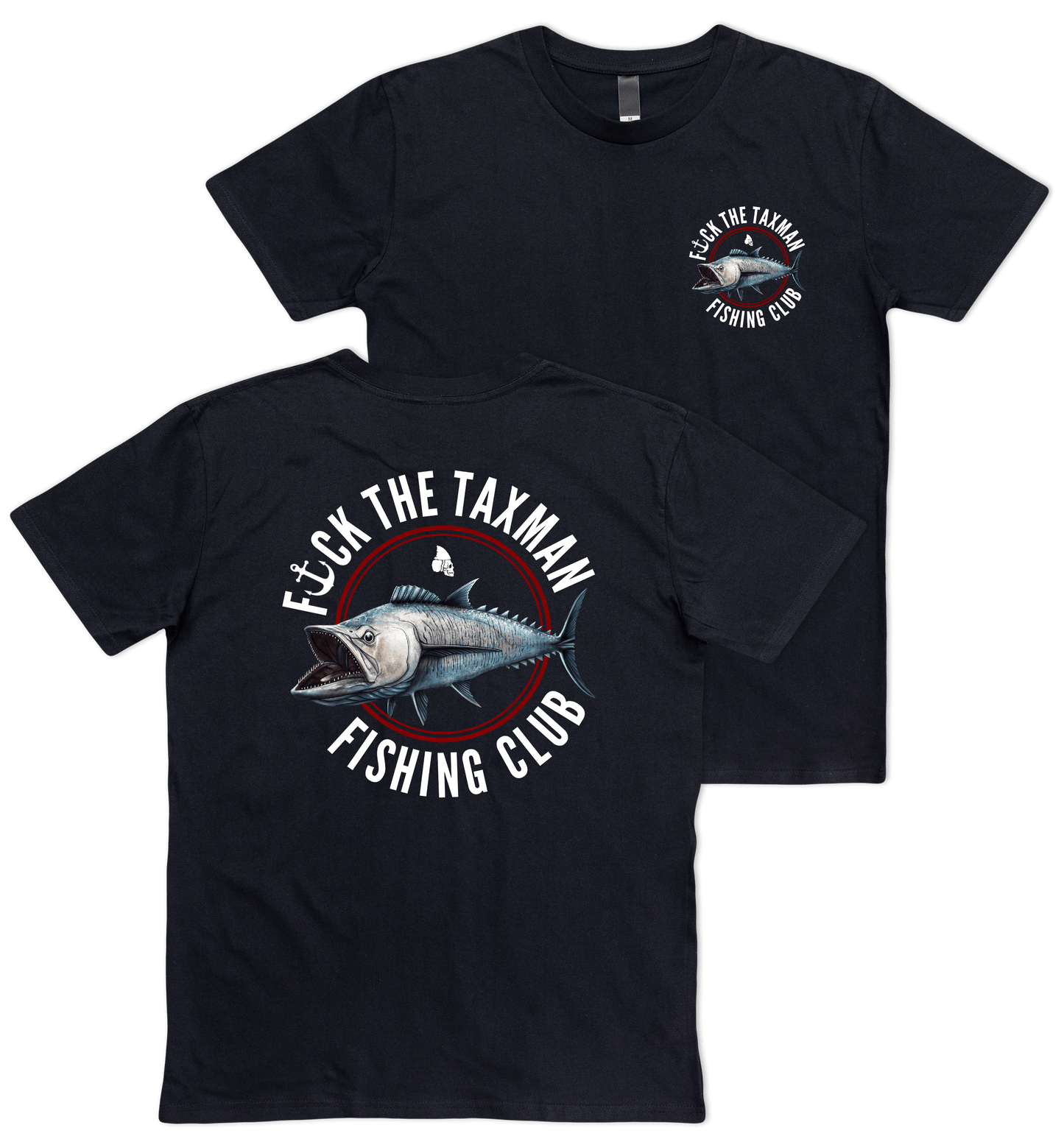 Mackerel Fishing T-shirt Black