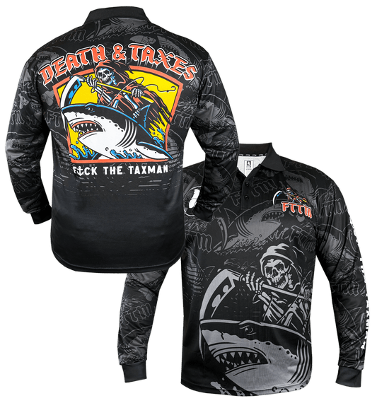 DEATH & TAXES Fishing Jersey