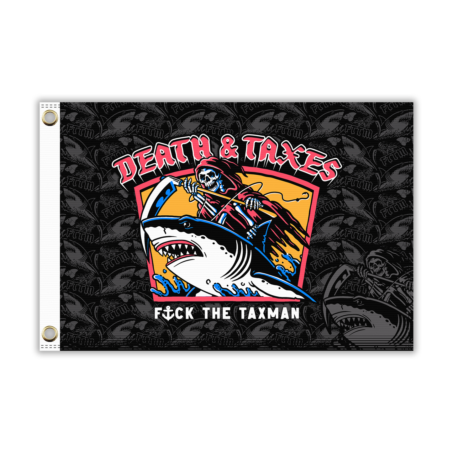 DEATH & TAXES FLAG