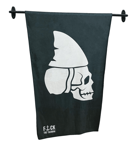BLACK LOGO Beach Towel