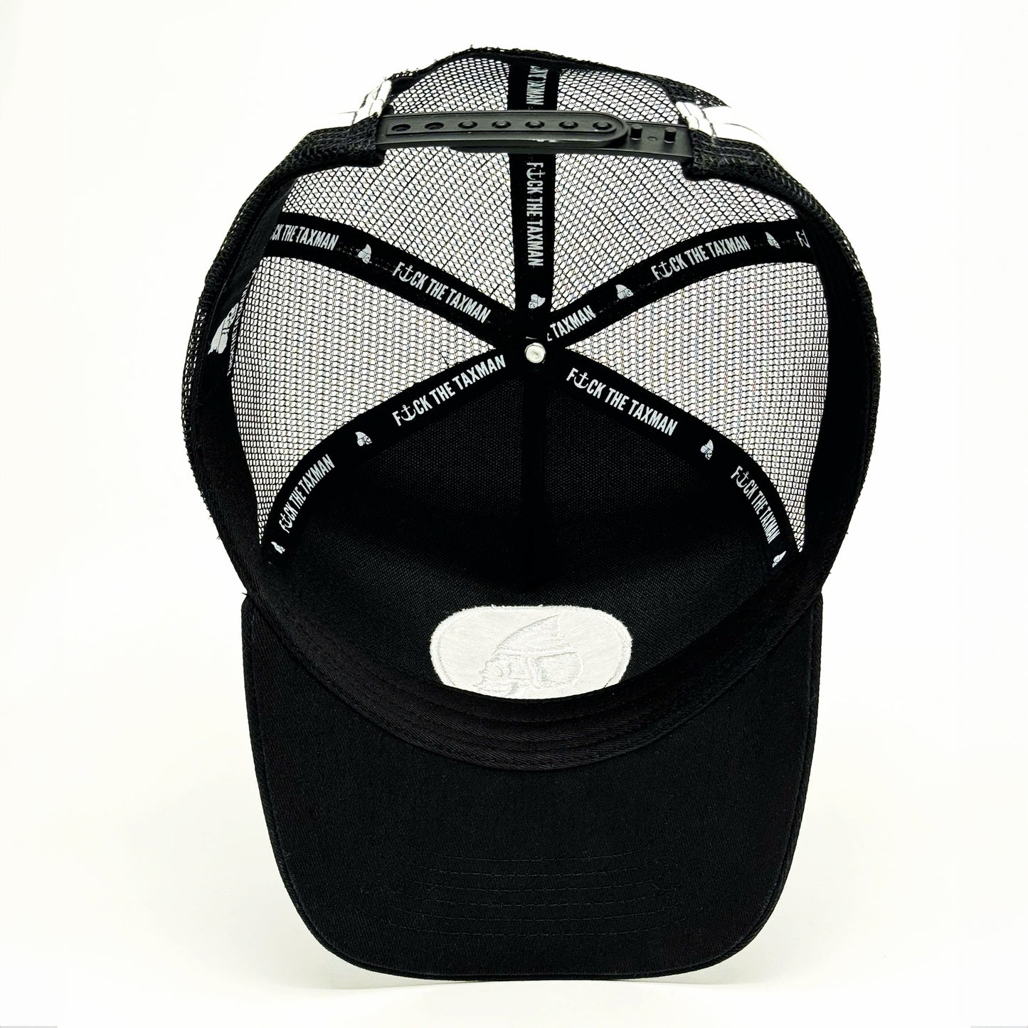 Taxman Black & White Logo Trucker