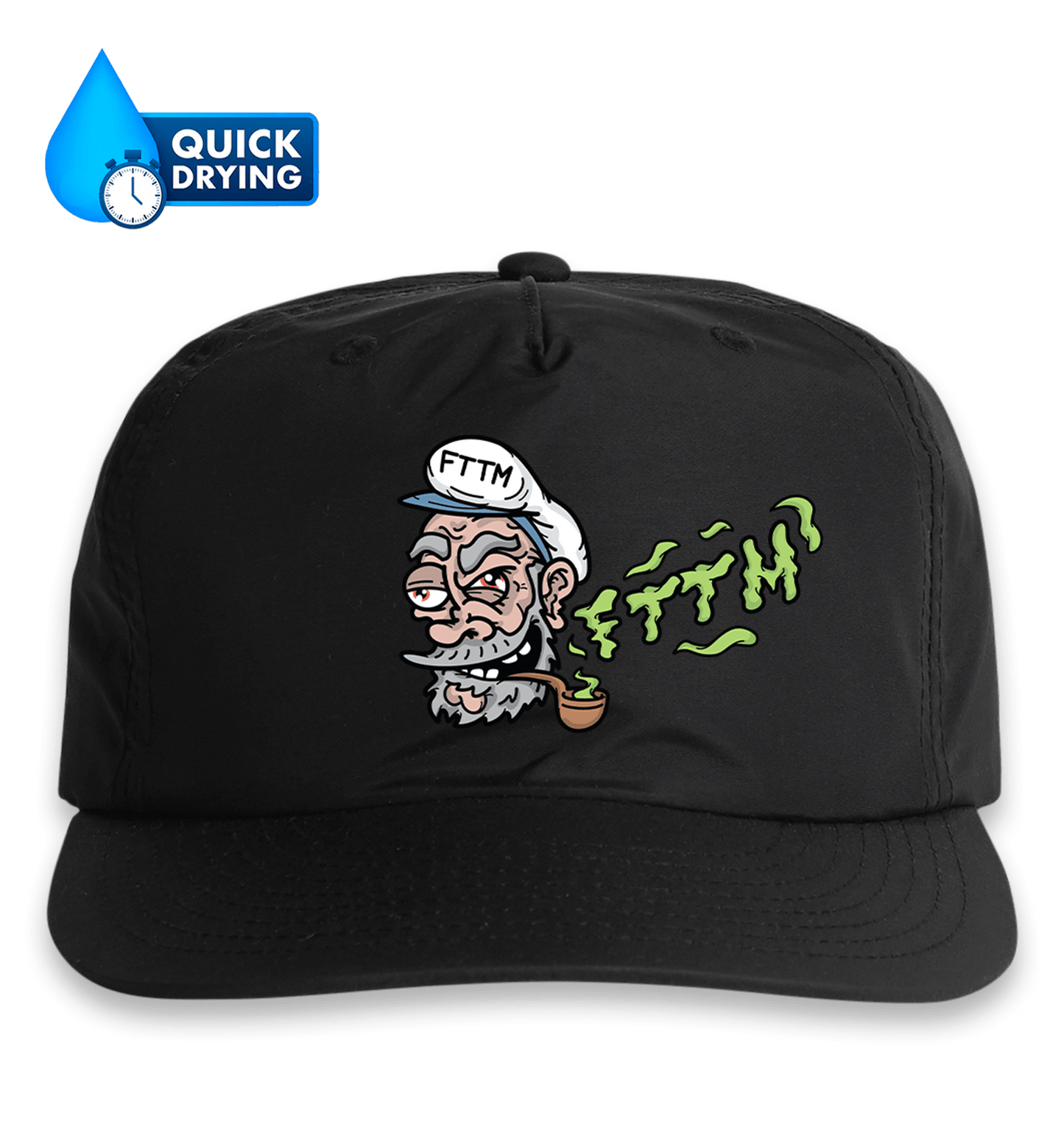 Old Sea Dog FTTM Surf Hat Black