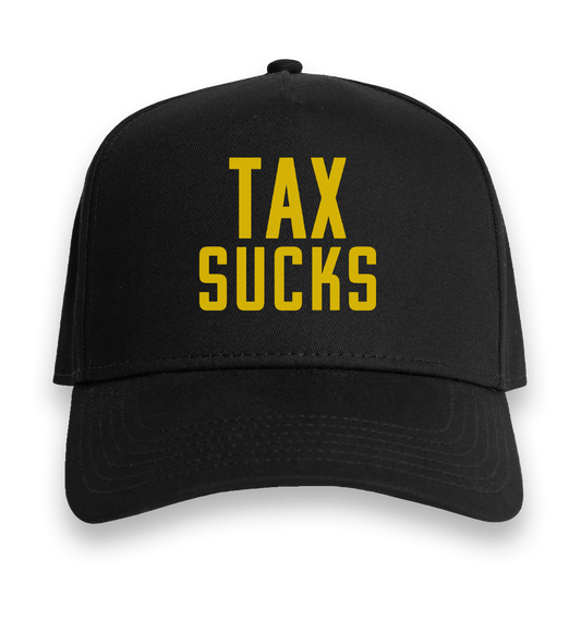 Tax Sucks Snapback Cap Black