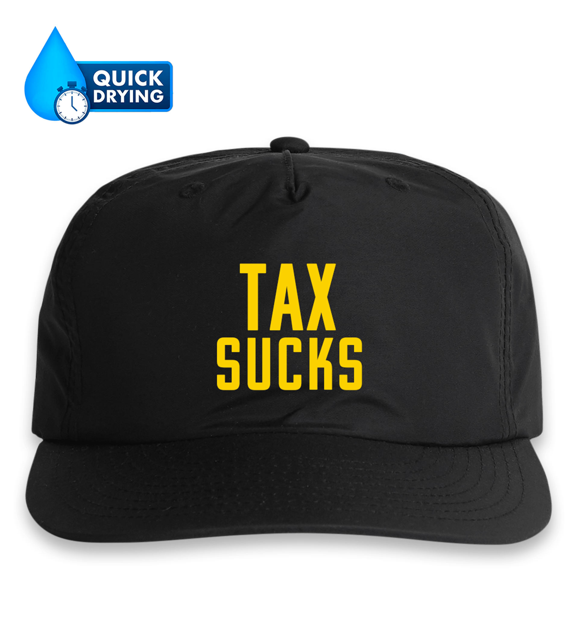 Tax Sucks Surf Hat Black