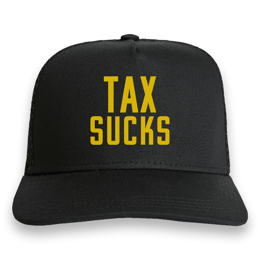 Tax Sucks Trucker Cap Black