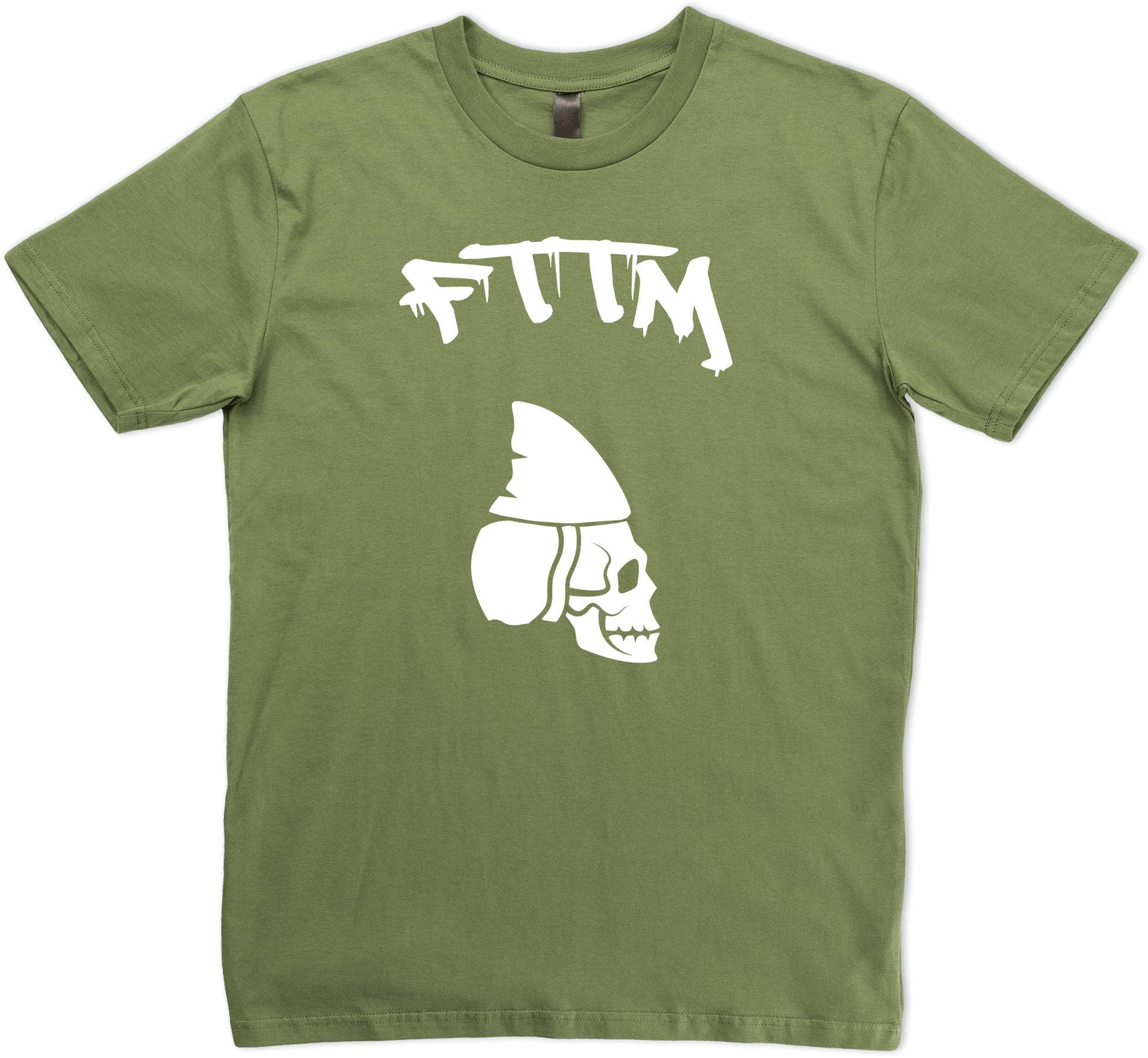 FTTM Logo Army Green T-Shirt Spearfishing 