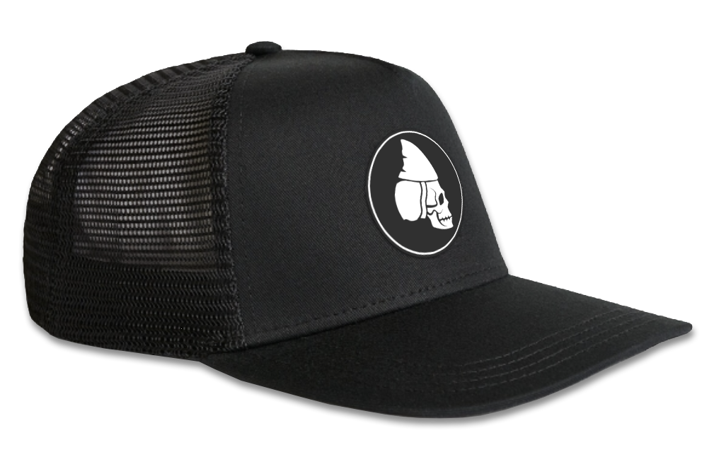 FTTM Skully Logo Trucker Hat Black