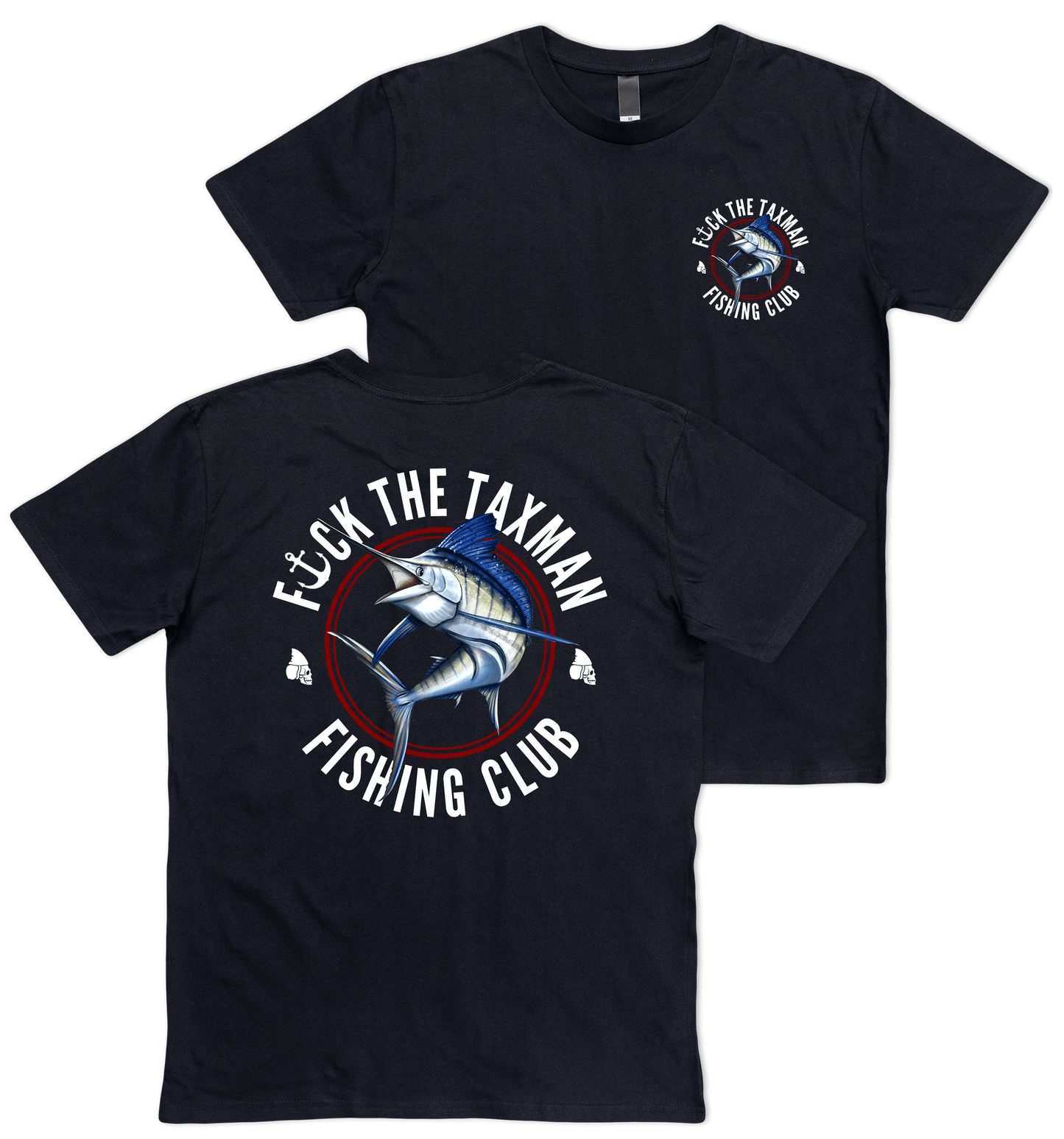T-shirt Marlin fishing shirt black